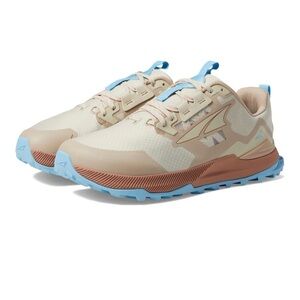 Stylish Cream and Blue Sneakers